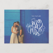Toekomst Mr Mrs Wedding Foto Save the Date Aankondigingskaart (Voorkant)