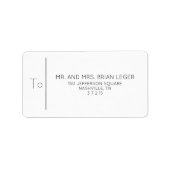 Toekomst Mr & Mrs Wedding Verloving Nieuw Verloofd Etiket (Voorkant)