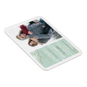 Toekomst Mr. & Mrs. Winter Tree Sneeuwblauwe Water Magneet (Rechterzijde)