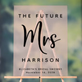 Toekomst Mrs Blush Pink Vrijgezellenfeest Welkom Acryl Bord (Neutraal)