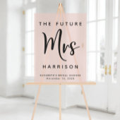 Toekomst Mrs Blush Pink Vrijgezellenfeest Welkom Acryl Bord