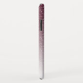 Toekomst Mrs. Bourgondië Glitter Chique Script Bri Case-Mate iPhone Case (Achterkant/rechts)