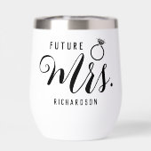 Toekomst Mrs Bride, verloofde Verloving Gift Custo (Achterkant)