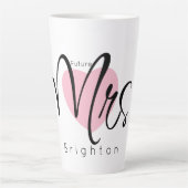 Toekomst Mrs Custom Naam Elegant Simple Two-Ton Latte Mok (Voorkant)