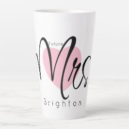 Toekomst Mrs Custom Naam Elegant Simple Two-Ton Latte Mok