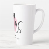 Toekomst Mrs Custom Naam Elegant Simple Two-Ton Latte Mok (Rechts)