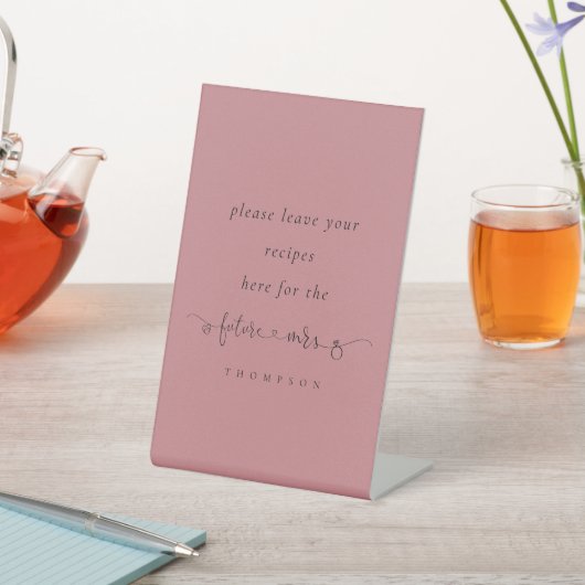 Toekomst Mrs Dusty Roos Vrijgezellenfeest Recepten Reclamebord Met Voetstuk (Insitu)