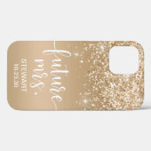 Toekomst Mrs Gold Glitter Hoesje-Mate iPhone Case (Achterkant (horizontaal))