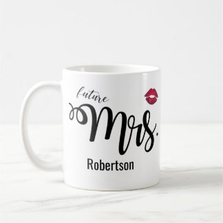 (Toekomst) Mrs. met een kus koffie-mok Koffiemok