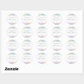 Toekomst Mrs Rainbow Glitter Vrijgezellenfeest Dan Ronde Sticker (Vel)