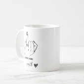 Toekomst Mrs. Ring Finger Verloving Gift Bride to  Koffiemok (Voorkant links)