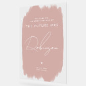 TOEKOMST MRS Vrijgezellenfeest Welkom Dusty Blush Acryl Bord (Hoek)