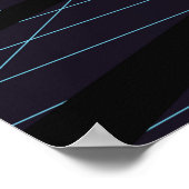 Toekomst opnieuw. sci-fi-achtergrond met stijl 80- poster (Hoek)