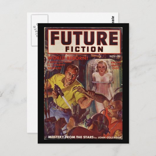 Toekomst (reeks 1) v01 n01 (1939-11.Columbia)_Pulp Briefkaart (Voorkant / Achterkant)