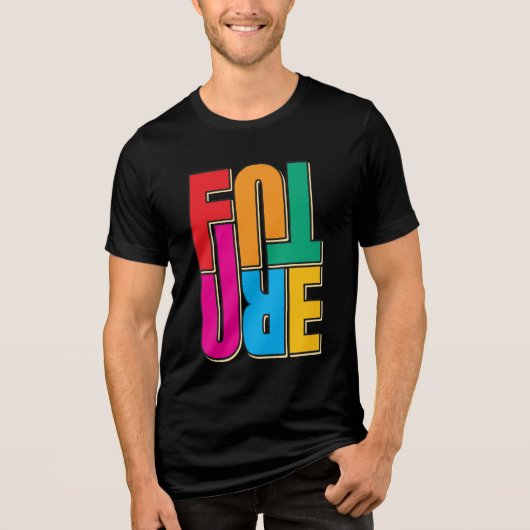 Toekomst Tri-Blend Shirt (Voorkant)