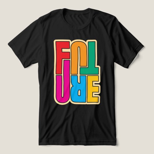 Toekomst Tri-Blend Shirt (Design voorkant)