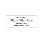 Toekomst van de heer en mevrouw Elegant Wedding Re Rubberstempel (Afrduk)