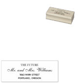 Toekomst van de heer en mevrouw Elegant Wedding Re Rubberstempel (Gestempeld)