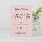 Toekomst van de heer en mevrouw Rehearsal Uitnodig Kaart (Staand voorkant)