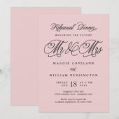 Toekomst van de heer en mevrouw Rehearsal Uitnodig Kaart (Voorkant / Achterkant)