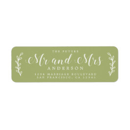 Toekomst van de heer Leaf Green Return Etiket