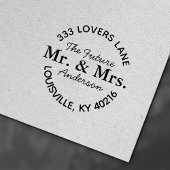 Toekomst van de heer & mevrouw Verloving Round Ret Zelfinktende Stempel