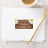 Toekomst van de heer Mrs White Daisies Wedding Ret Etiket (Insitu)