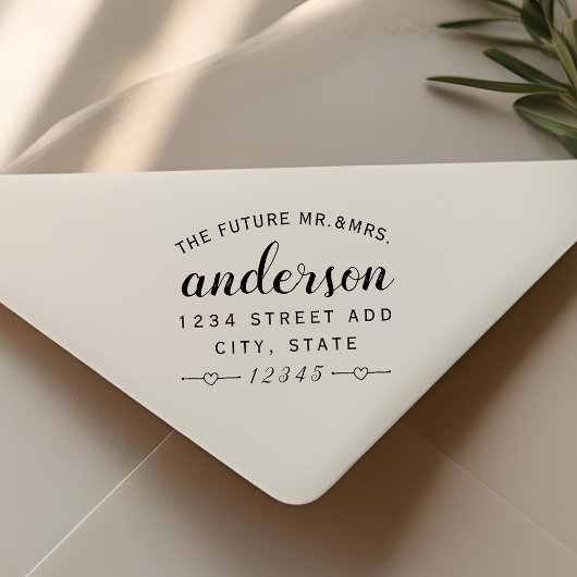 Toekomst van de toekomst van mevrouw Wedding Retur Rubberstempel