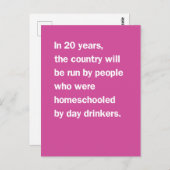 Toekomst van leiders Homeselectie door dagdrogers Briefkaart (Voorkant / Achterkant)