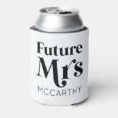 Toekomst van mevrouw Custom Achternaam Bride om ve Blikjeskoeler (Blikje Achterkant)