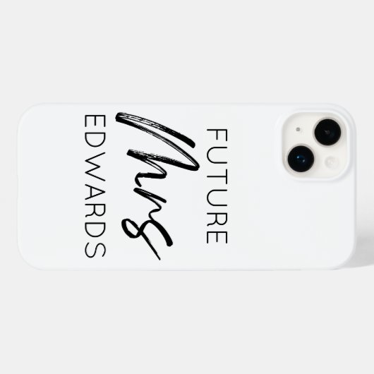 Toekomst van mevrouw Custom Achternaam Bride om ve Case-Mate iPhone Case (Achterkant (horizontaal))