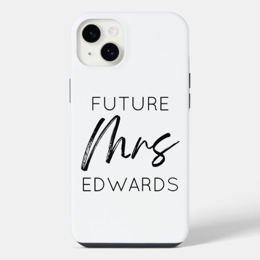 Toekomst van mevrouw Custom Achternaam Bride om ve iPhone Hoesje (Achterkant)