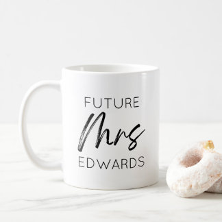 Toekomst van mevrouw Custom Achternaam Bride om ve Koffiemok