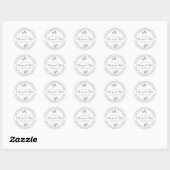 Toekomst van mevrouw Foliage Wedding Return Ronde Sticker (Vel)