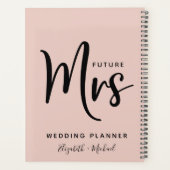 Toekomst van mevrouw Gepersonaliseerde Blush Pink  Planner (Achterkant)