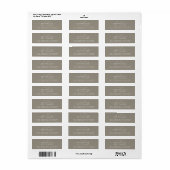 Toekomst van mevrouw Gray Wedding Return Etiket (Full Sheet)