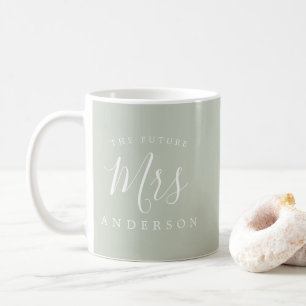 Toekomst van mevrouw Pastel Green Verloving Gift Koffiemok