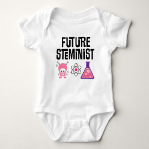 Toekomst van Steminist Baby Girl Scientist Romper