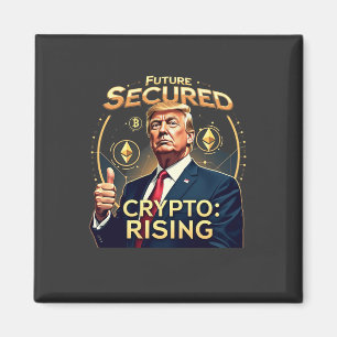 Toekomst Veilig Crypto Stijgend Trump Inauguratie  Magneet
