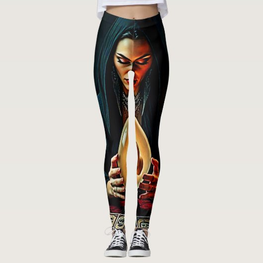 Toekomst Verboden Geheimen Ontwerp Leggings (Voorkant)