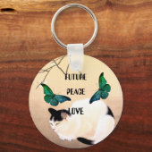 Toekomst, vrede, liefde sleutelhanger (Achterkant)