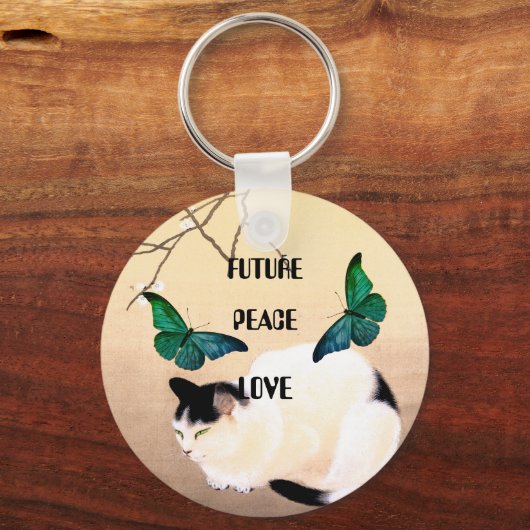 Toekomst, vrede, liefde sleutelhanger (Achterkant)