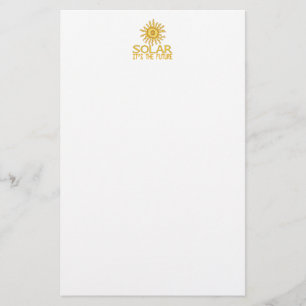Toekomst zonne-energie briefpapier