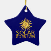 Toekomst zonne-energie keramisch ornament (Achterkant)