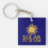 Toekomst zonne-energie sleutelhanger (voorkant)