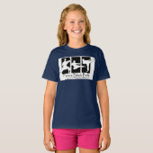 Toekomst Zwart Riem Blauw T-shirt (Voorkant volledig)