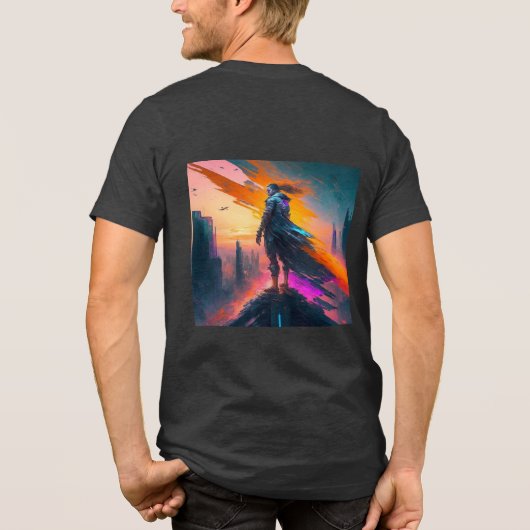 Toekomstgericht Tri-Blend Shirt (Achterkant)