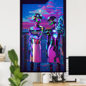 Toekomsthorloge - Ken Gage Art Poster (Thuiskantoor)