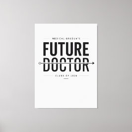Toekomstig afgestudeerd arts 2026 Medisch ontwerp Canvas Afdruk