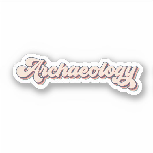 Toekomstig archeoloog, archeologie Gezegde Sticker (Voorkant)